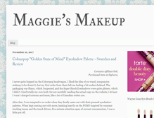 Tablet Screenshot of maggies-makeup.com